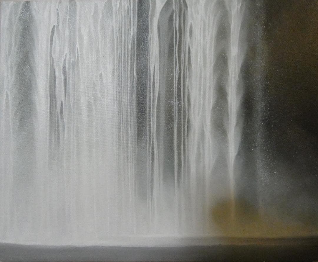 絵画 千住博 「 銀河の夜」サイン M10 額装済み 肉筆手描き