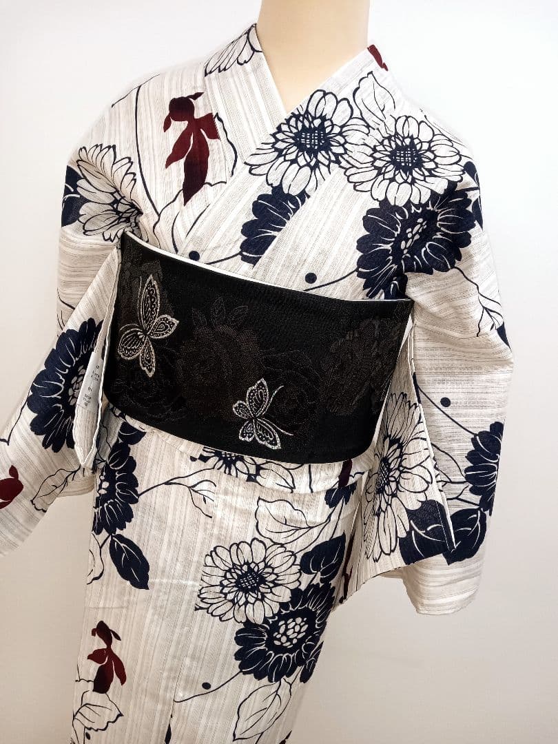 綿麻ゆかた　トールサイズ　裄70cm