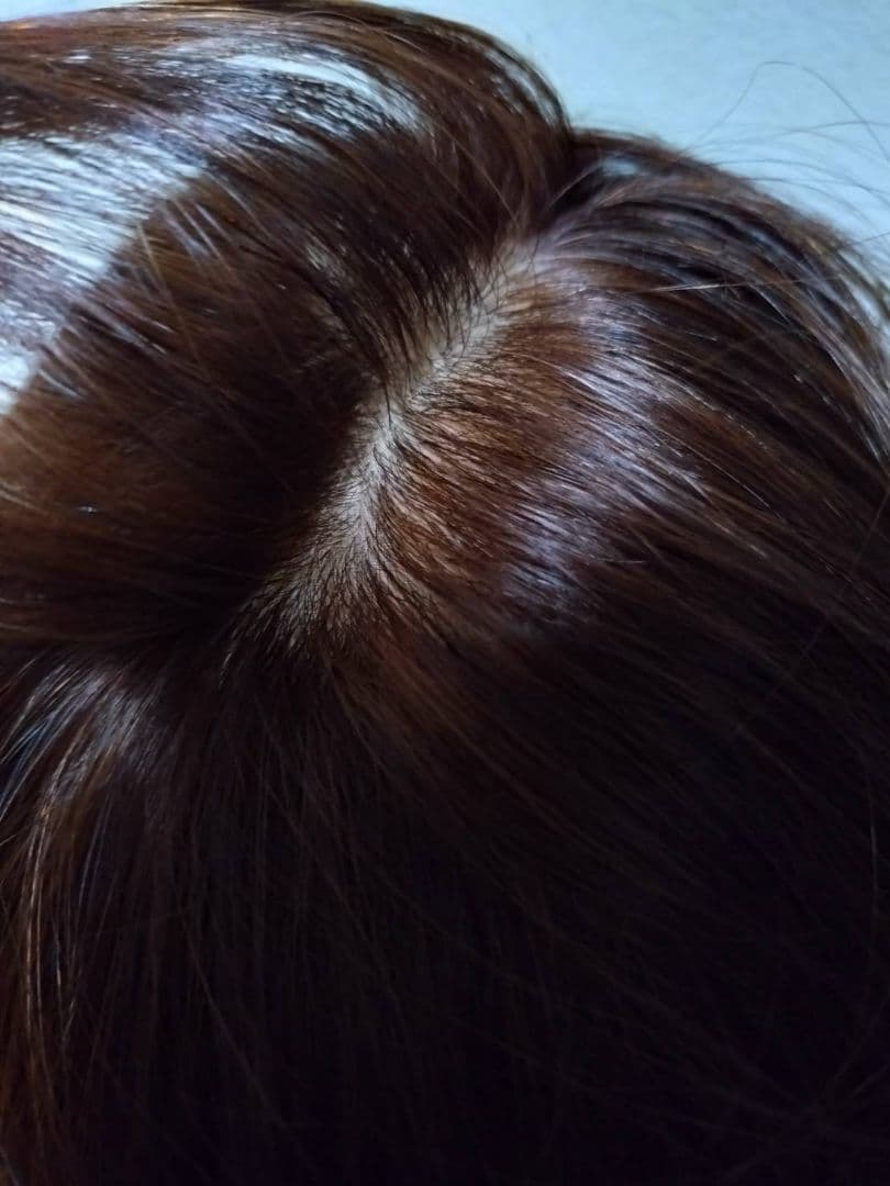 人毛100%　Sサイズ　ブラウン　フルウィッグ