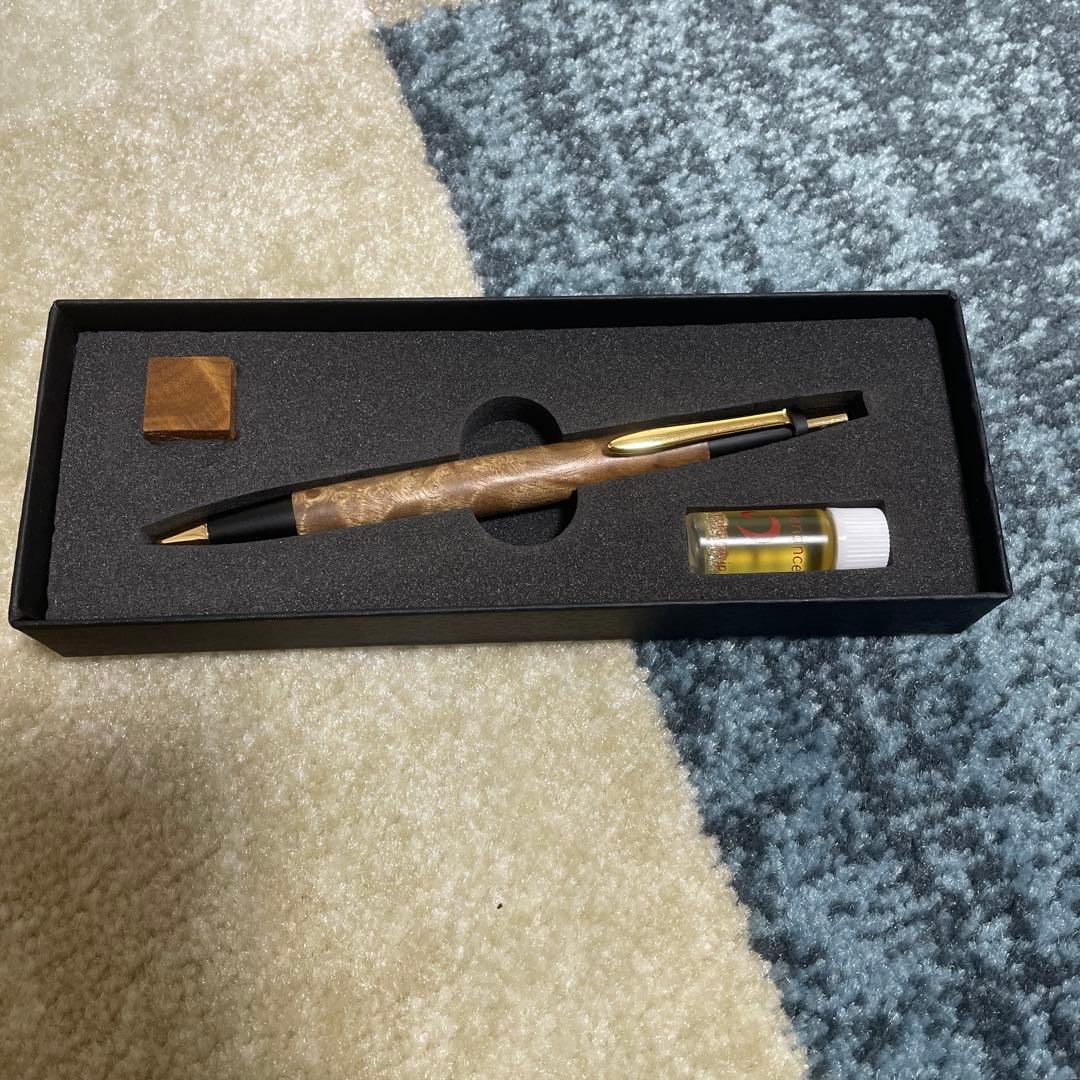 野原工芸 旧型マーブルウッド MPゴールド 0.5mm シャーペン