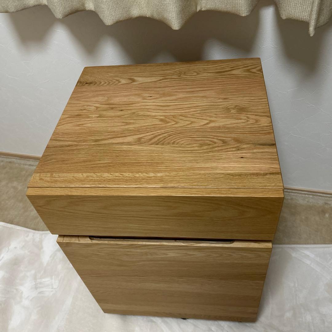 無印良品　オーク無垢材　キャビネット