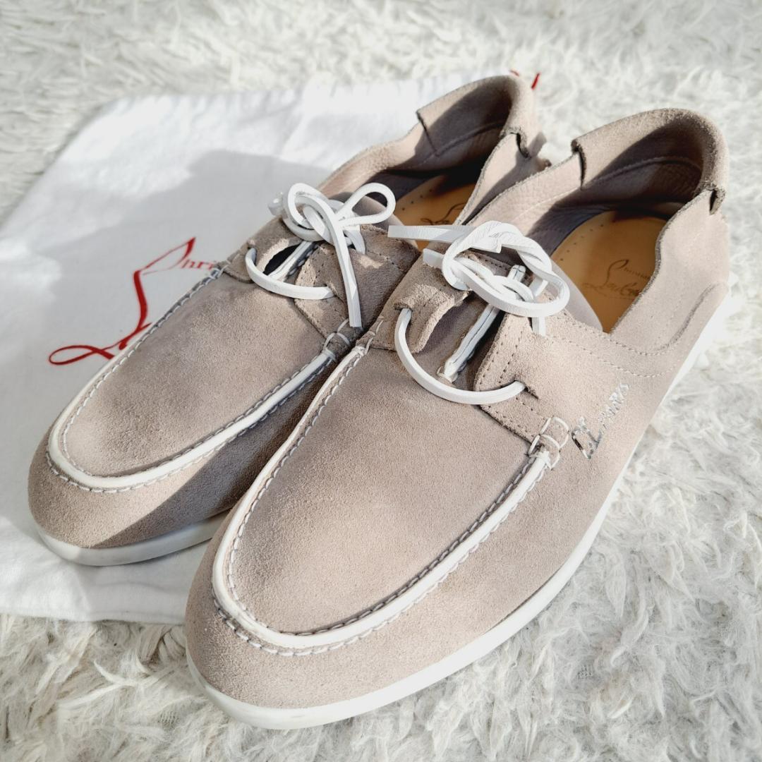 現行 クリスチャンルブタン ジェロモック スウェード ローファー 41.5