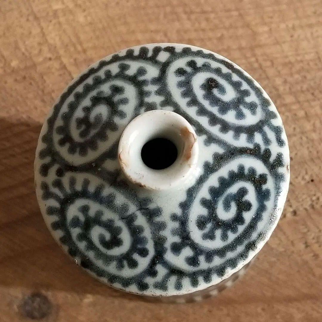 古伊万里 蝋燭徳利 ろうそく 徳利 江戸時代 くらわんか 蛸唐草 酒器