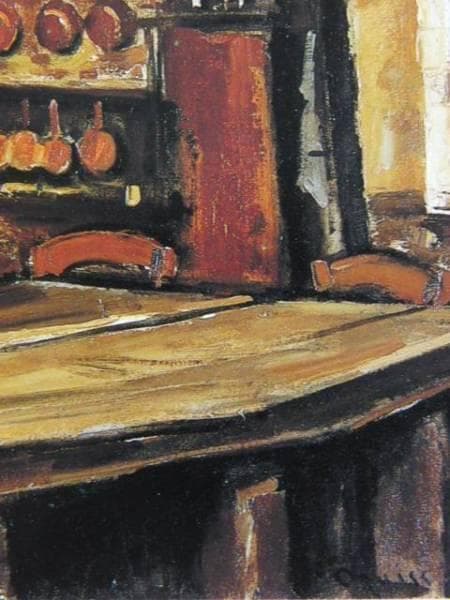 荻須　高徳、城の台所、希少画集画、風景、自然、静物、人気作家