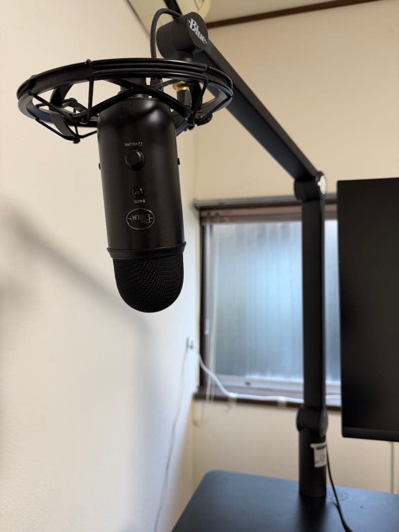 【Blue Yeticaster】配信用マイク アーム ポップガード セット