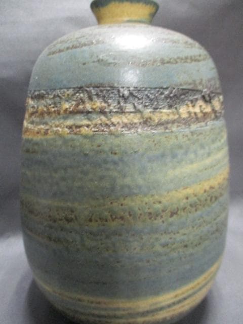 0914H　信樂燒 壶 竜山　山本竜山 　高さ24cm　 アンティーク　木箱付