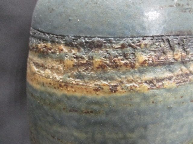 0914H　信樂燒 壶 竜山　山本竜山 　高さ24cm　 アンティーク　木箱付