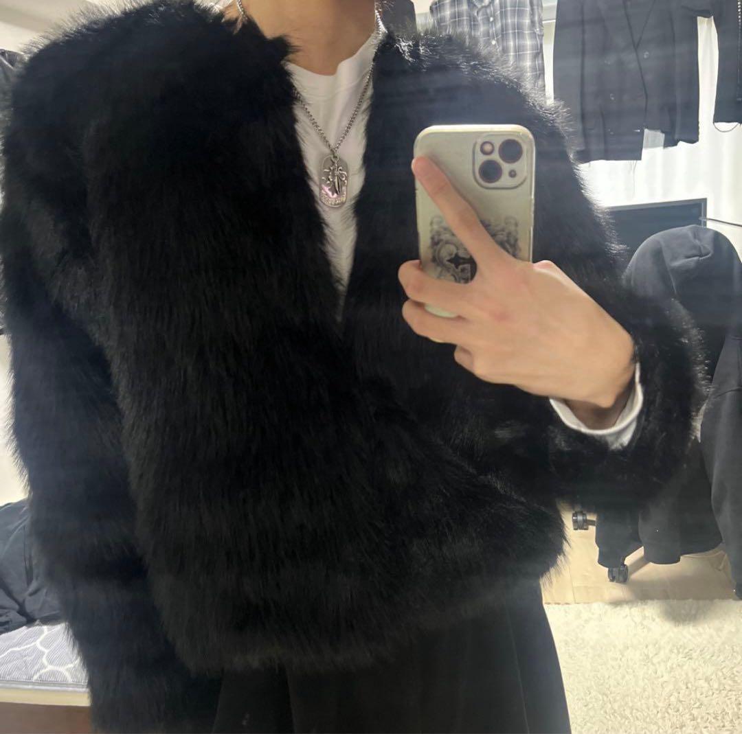 00s archive opium グランジ ファー ジャケット y2k 平成