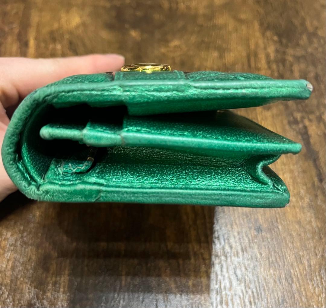 GUCCI グッチ オースビットラミネートレザー ミニウォレット