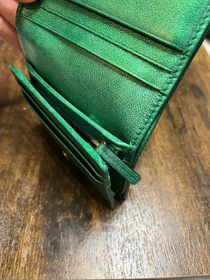 GUCCI グッチ オースビットラミネートレザー ミニウォレット