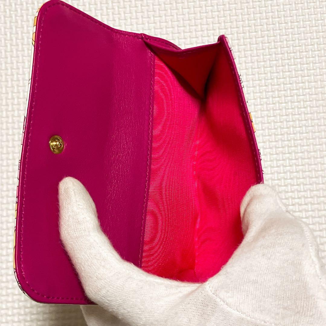 ・未使用EMILIOPUCCIエミリオプッチ　二つ折り財布　リボン　マルチカラー