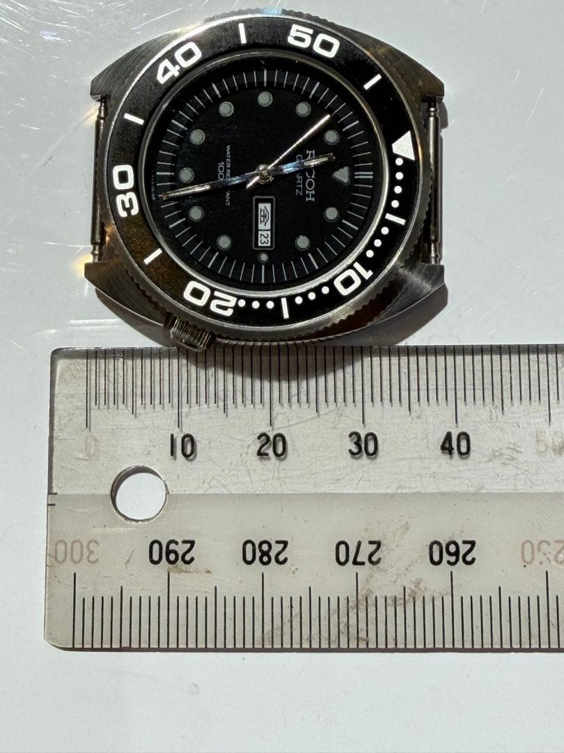 Ricoh クォーツ 腕時計 100m防水 ブラック未使用