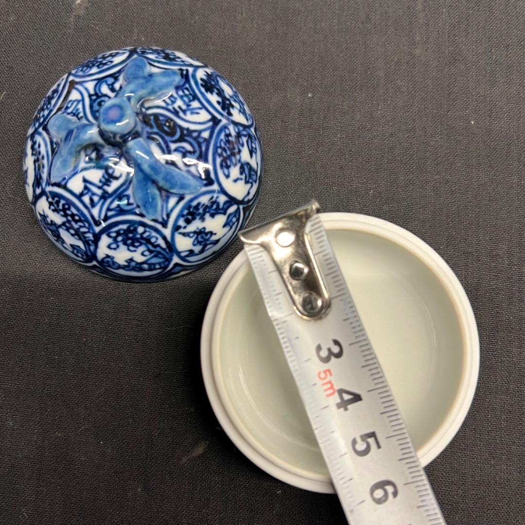 〇Ea右1021 香合 祥瑞蜜柑  五山窯 香道具 茶道具 共箱