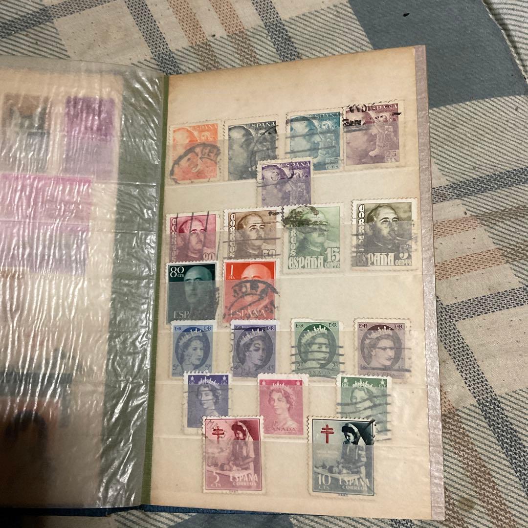 使用済み外国切手、ソビエト、中国、カナダ、アメリカ等、全233枚、【昭和レトロ】