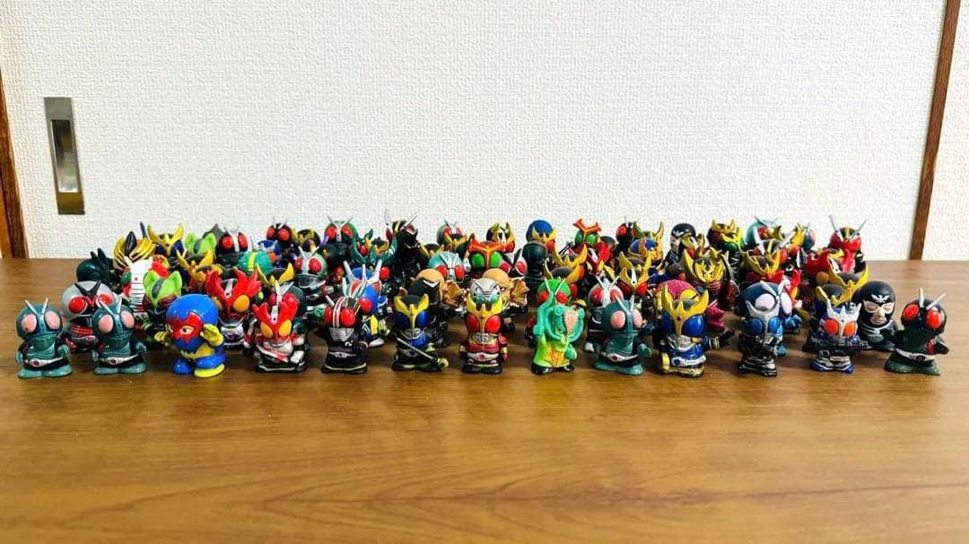 仮面ライダー　怪人　指人形　まとめ売り　90体　ソフビ　平成