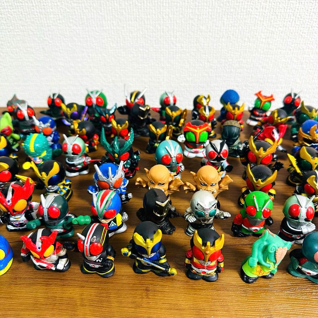 仮面ライダー　怪人　指人形　まとめ売り　90体　ソフビ　平成