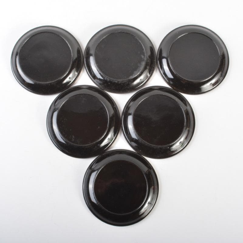 漆塗　黒漆　朱漆　金蒔絵　盃　十二客　時代箱付　V　6505