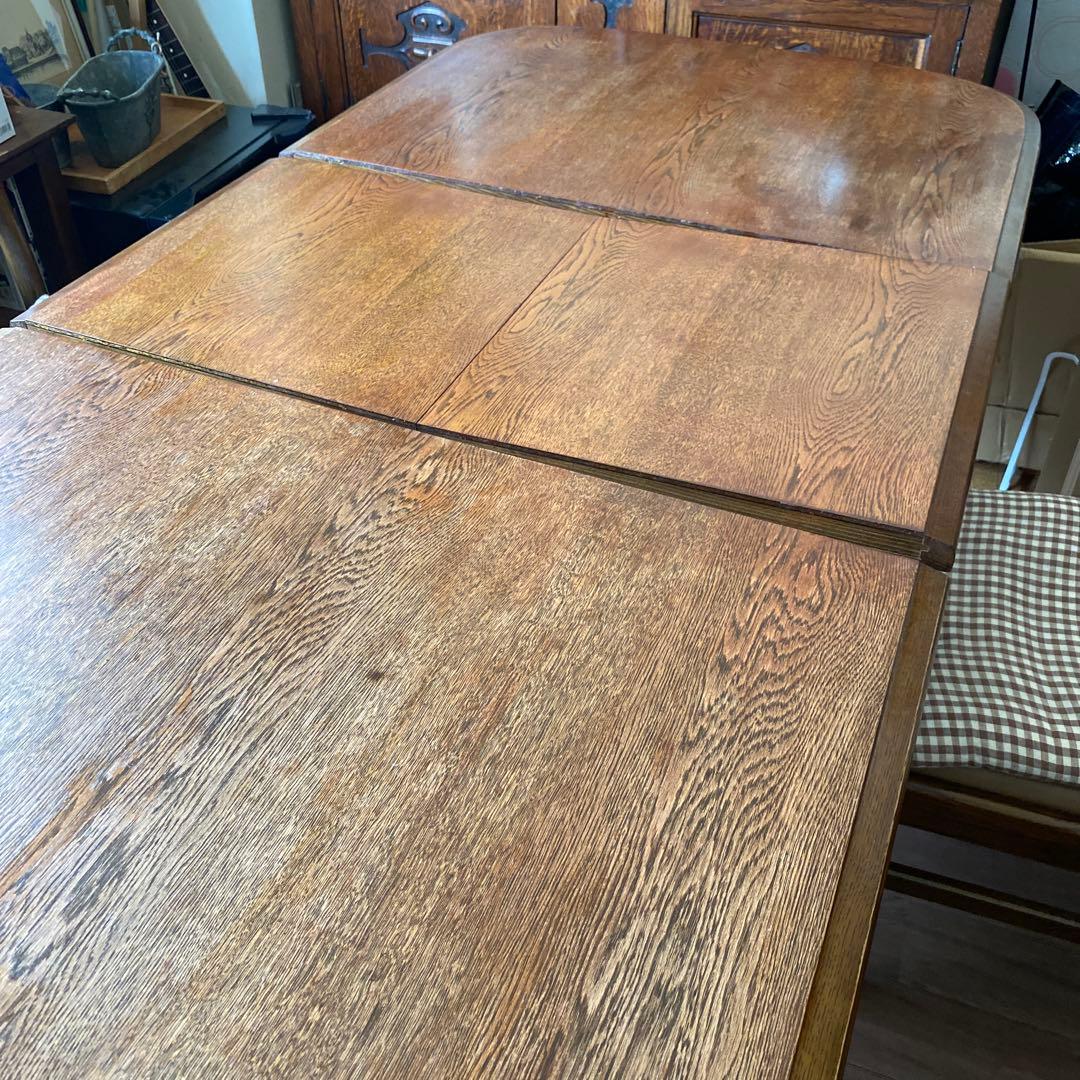 日進木工　ダイニングテーブル　オーク材　伸長タイプ10月20日出品終了