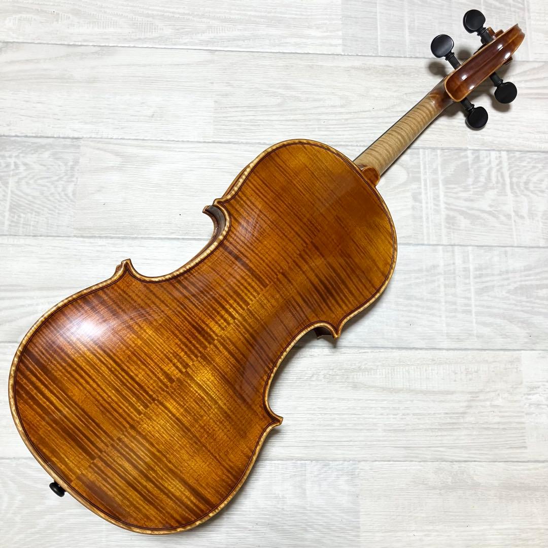 【中古良音】Jan Lorenz NO.37 4/4 バイオリン　虎杢　虎杢目