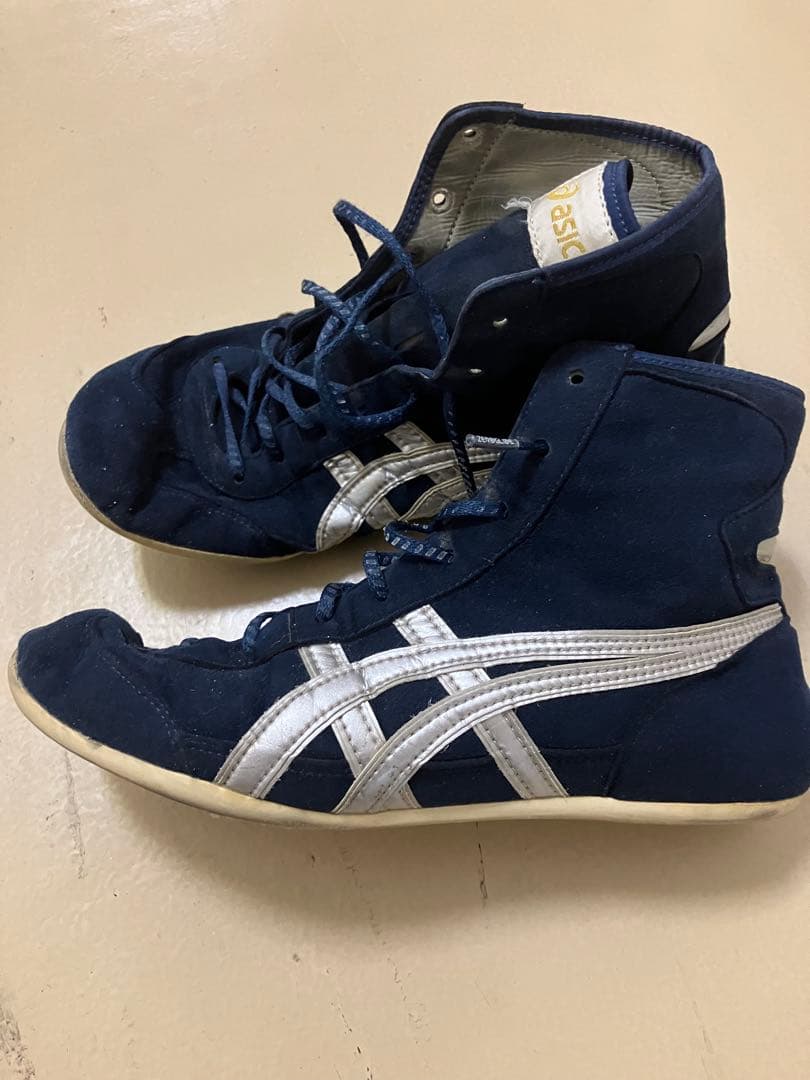 asics 最高級レスリングシューズ EX-EOネイビー　26cm