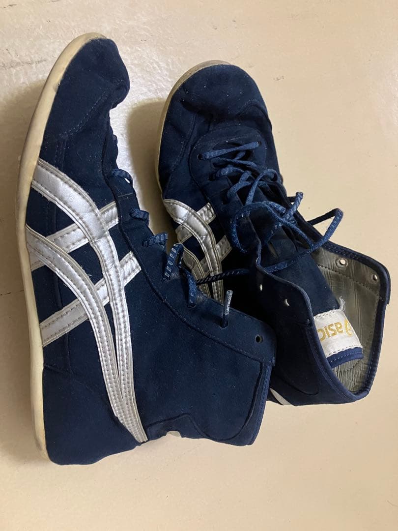asics 最高級レスリングシューズ EX-EOネイビー　26cm
