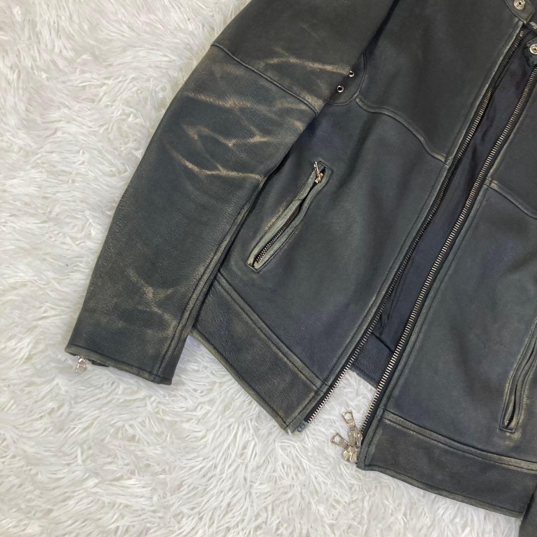 HOSUディアスキンレザーライダースLバックラッシュルードギャラリー