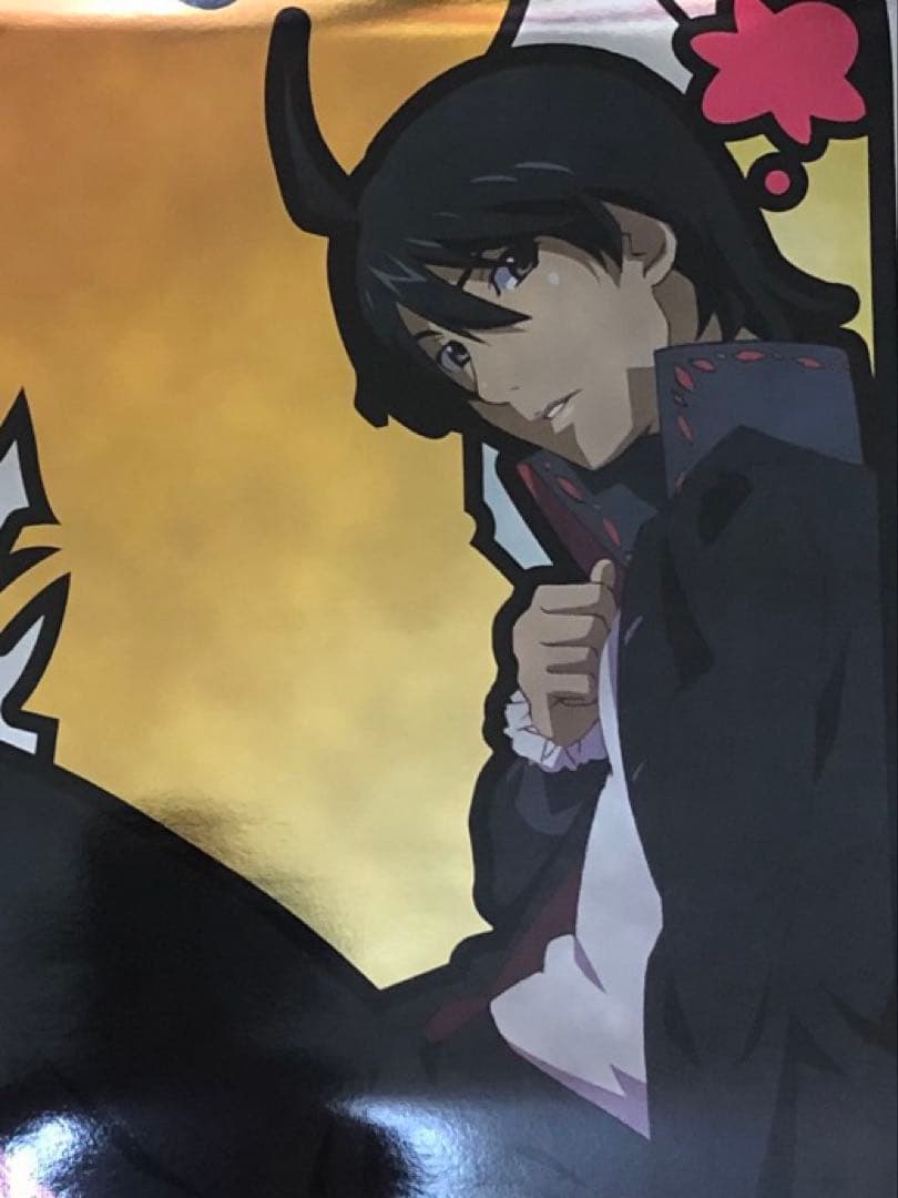 【非売品】化物語 物語シリーズ 阿良々木暦 超特大 等身大 メタル ポスター