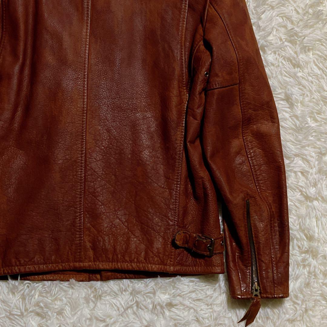 希少⭐️ ショット　レザージャケット クラシックレーサー USDD加工