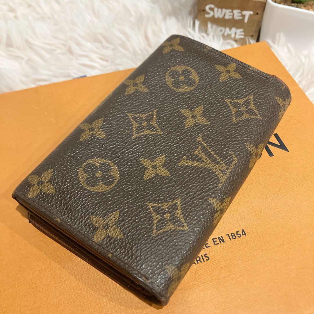 美品 ルイヴィトン モノグラム ポルトフォイ トレゾール 財布 即日発送 L字