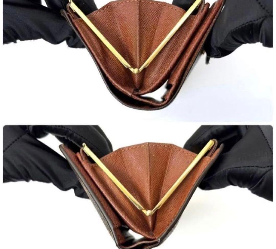 Louis Vuitton 二つ折り財布 ダークブラウン　極美品