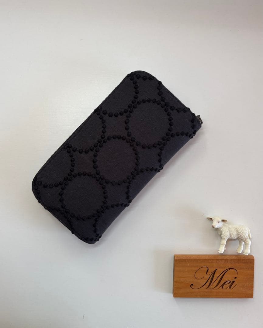 ☆ミナペルホネン☆ラウンドファスナー長財布☆ハンドメイド