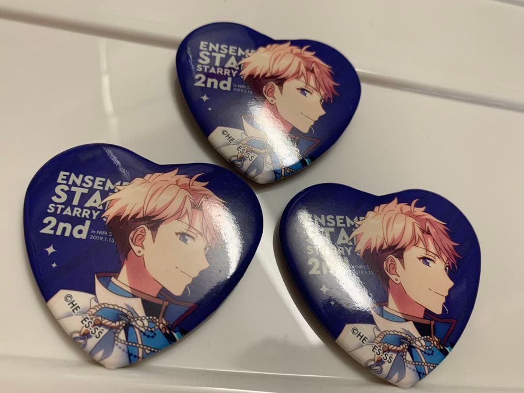 鳴上嵐 スタステ2nd ハート缶バッジ