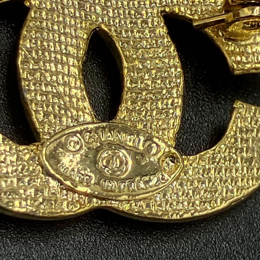 d*7様 極美品 シャネル ブローチ ココマーク ビジュ 刻印 ゴールド