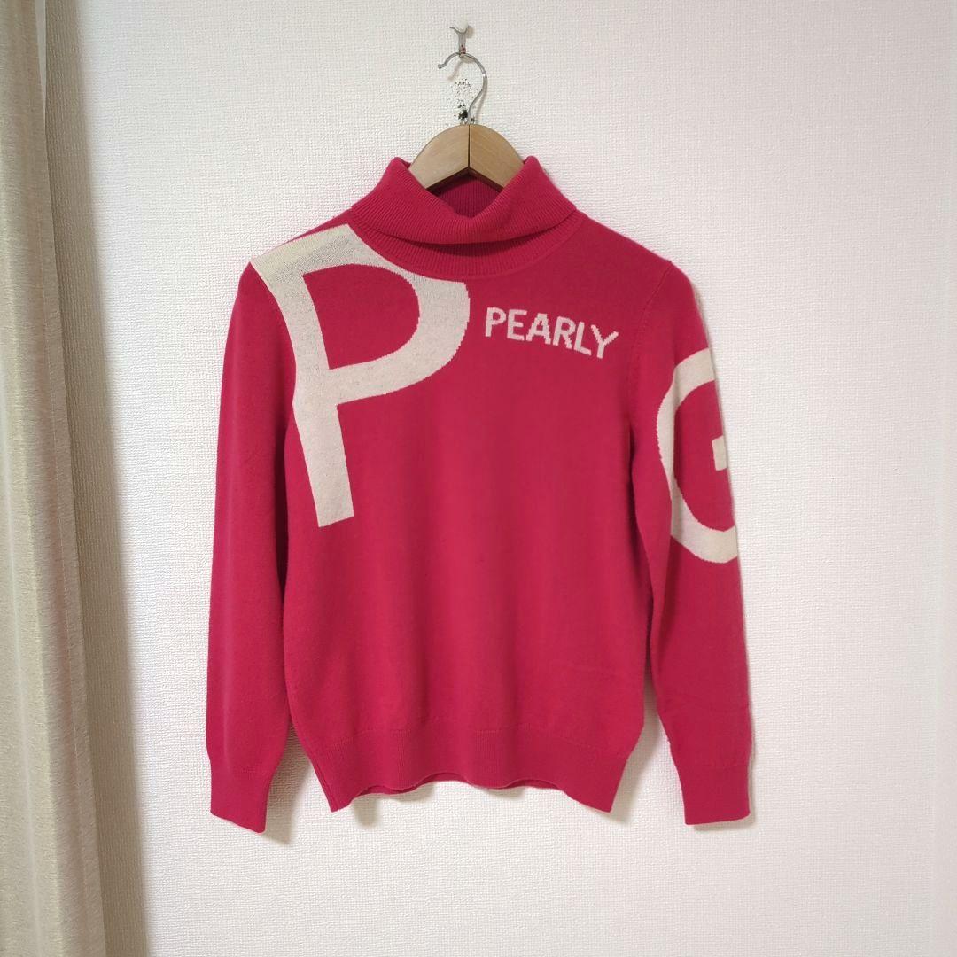 みゃあちゃん★美品★PEARLY GATES ジャガードロゴカシミヤタート