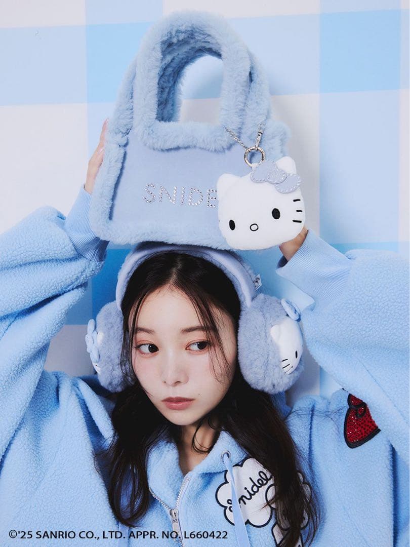 snidel ハローキティー　バッグ　ブルー