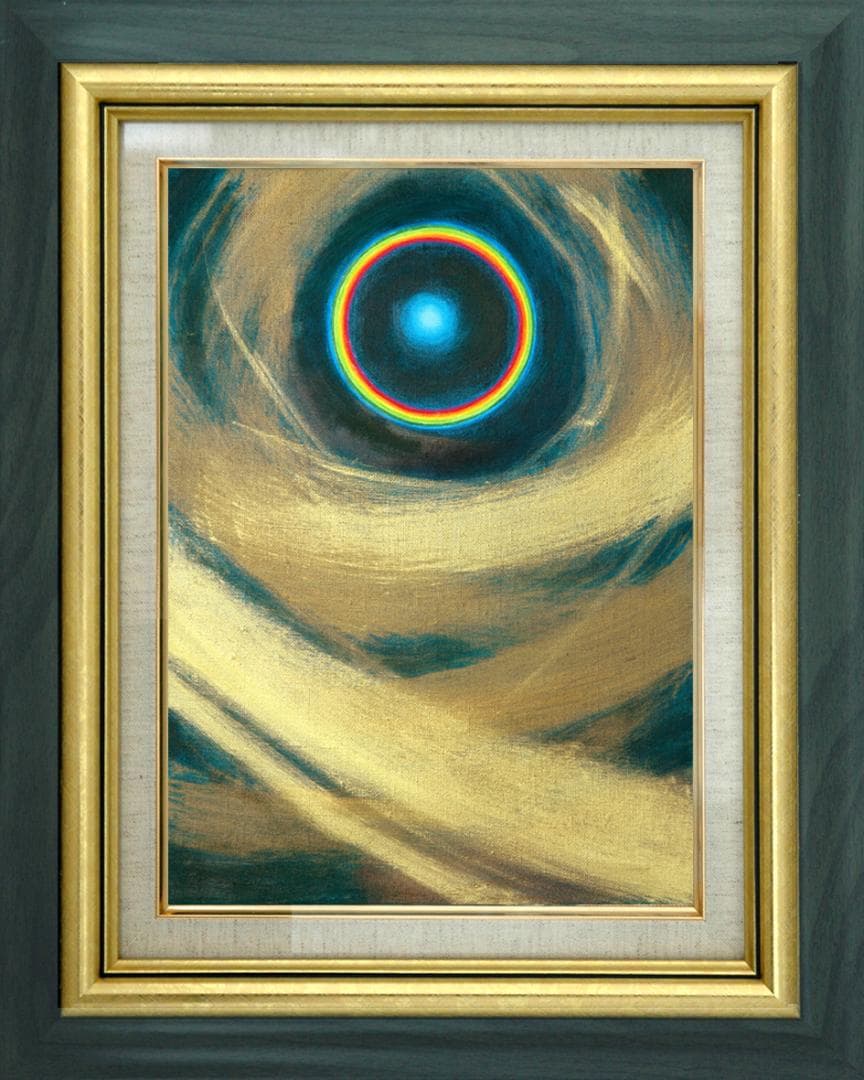 油絵 菅家令子 絵 絵画インテリア F4-G232023　風景 祈り 希望 奇跡