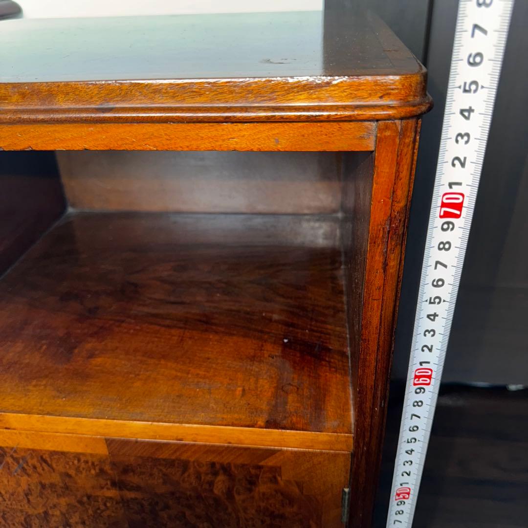 【希少】英国アンティーク サイドキャビネット 電話台 ベッドサイドチェスト