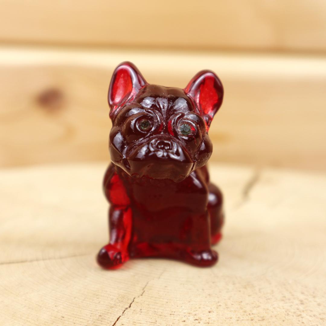 ウエストモアランド ガラス ブルドッグ Westmoreland アンティーク