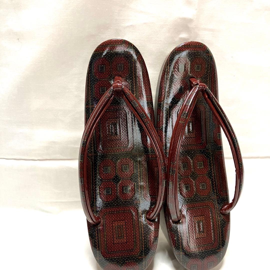 共布4点セット 着物・道行コート・草履・バッグ　昭和アンティーク