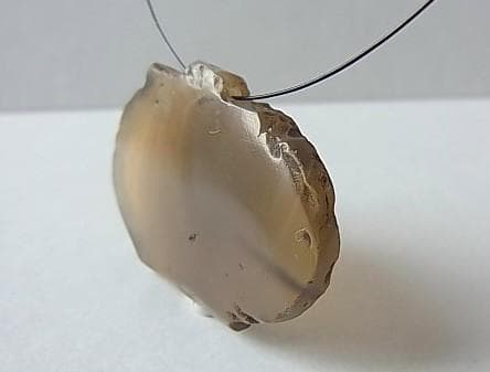 ★A1601★古代石 (203)　平玉 アゲートビーズ　瑪瑙　護符石　とんぼ玉