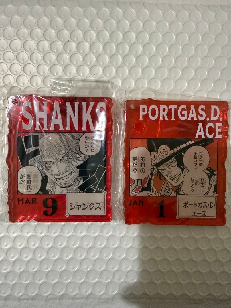 ONE PIECEベースショップくじ アクリルブロックチャームエース シャンクス