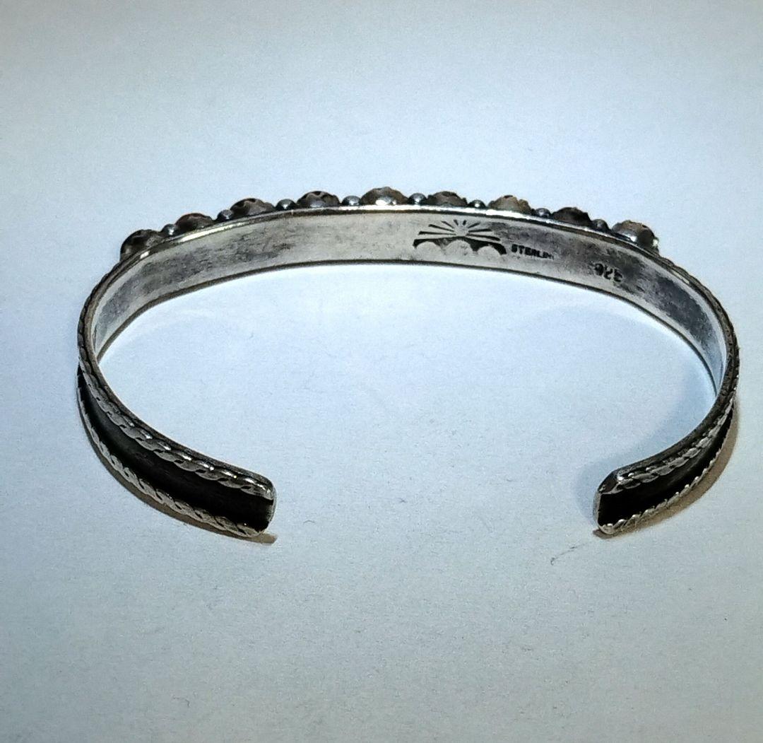 インディアンジュエリー　ナバホ族　ターコイズバングル