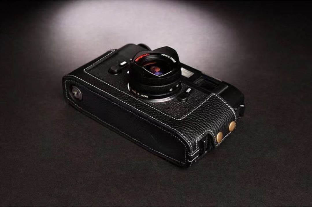 新品 本革カメラケース LEICA ライカ M5用 ブラック