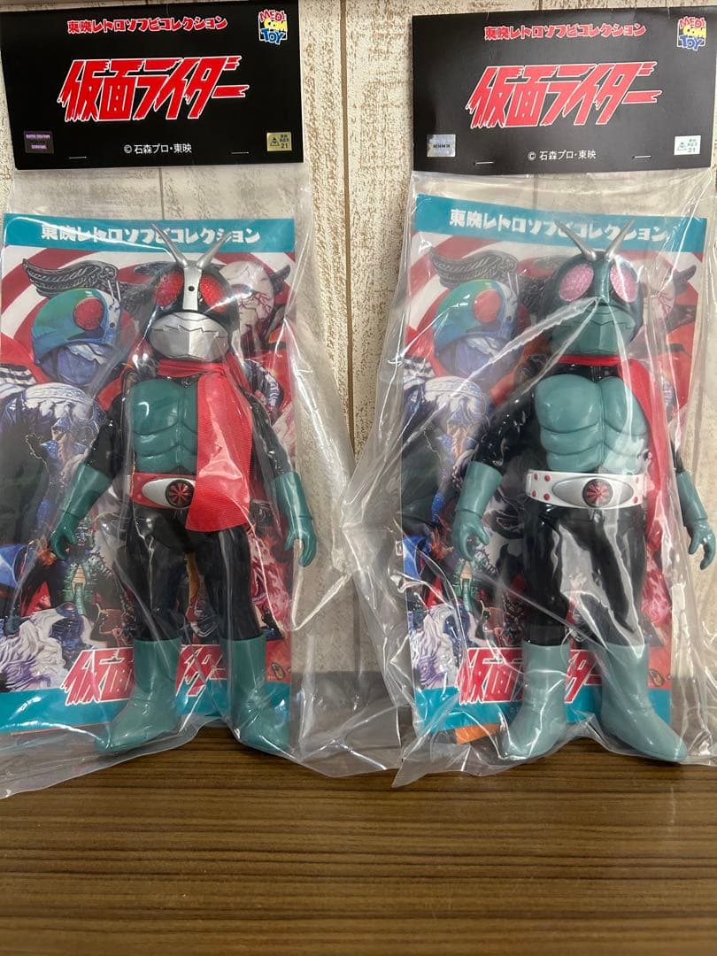 東映レトロソフビコレクション セット売り　仮面ライダー旧1号DX版 旧2号DX版