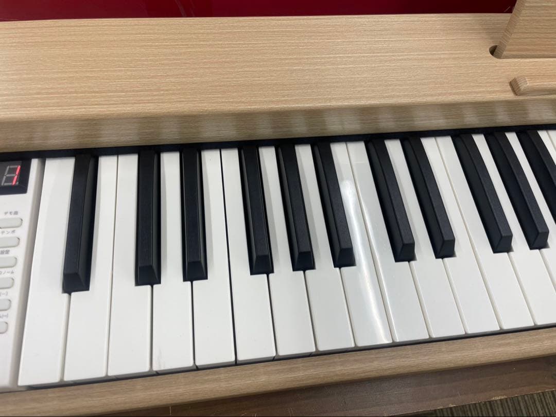 電子ピアノ88鍵盤　給電タイプ　木目調ボディ　オークベージュ