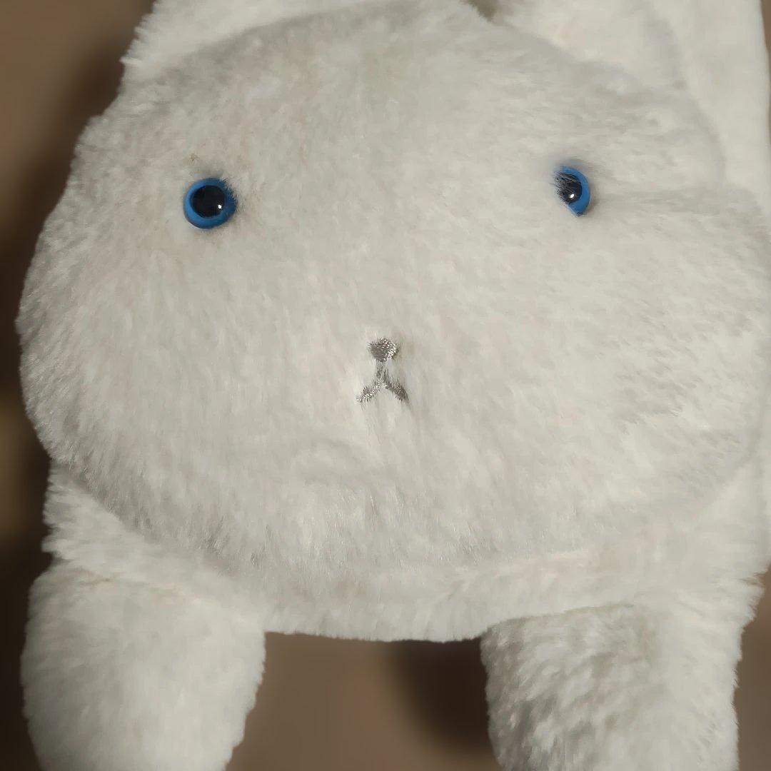 PINK HOUSEフワフワ起毛素材 猫ちゃんホワイトマフラー（未使用、保管品）