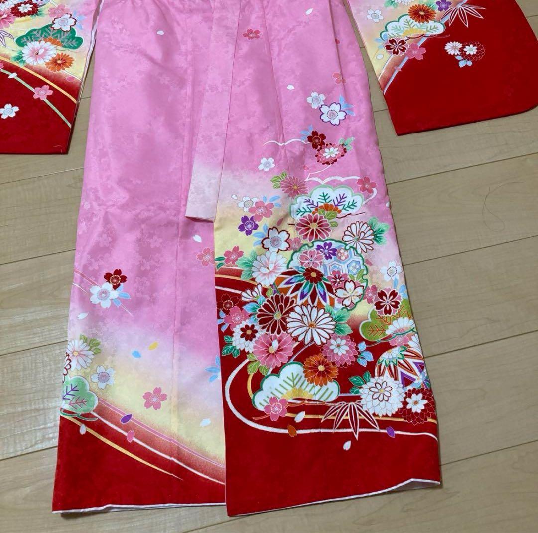 七五三　四ツ身　7歳　女児用着物フルセット