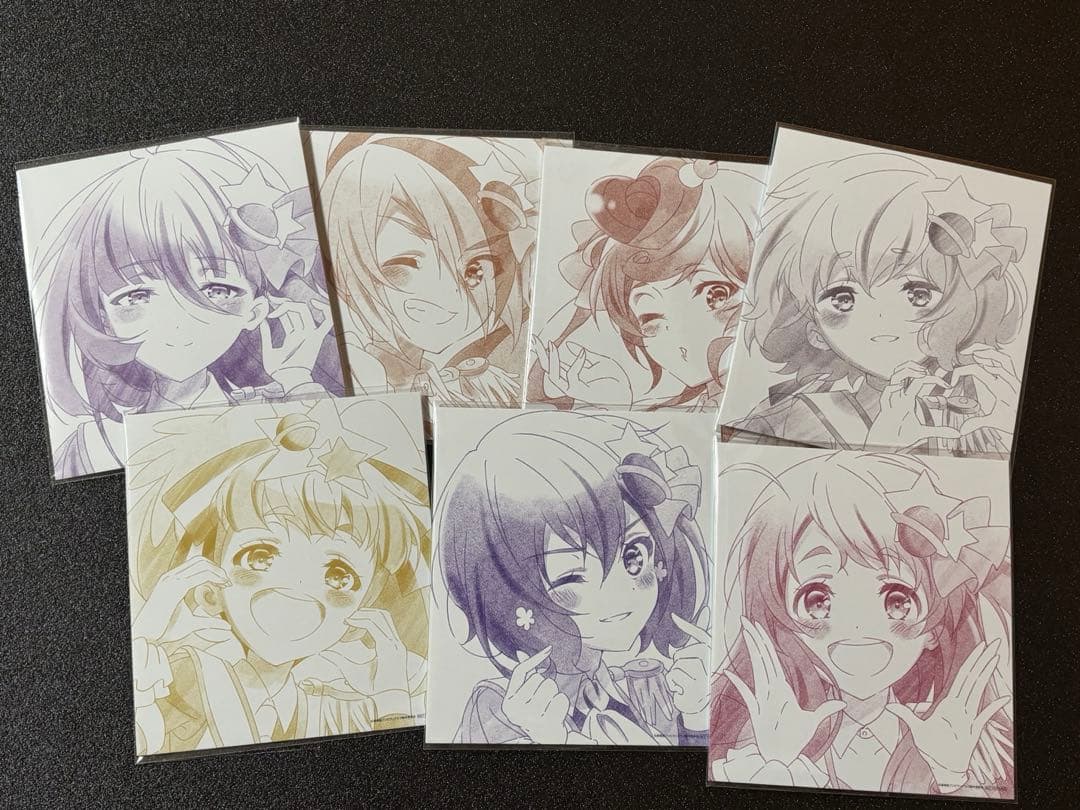 d*4様 ゾンビランドサガ　第5弾入場特典　色紙全7種コンプリートセット7枚