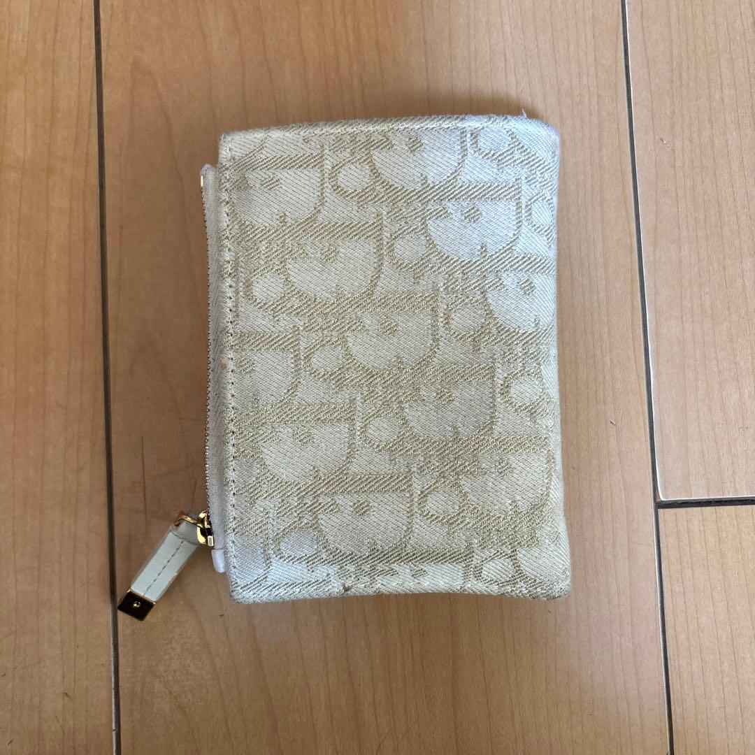 Christian Dior 二つ折り財布 ホワイト