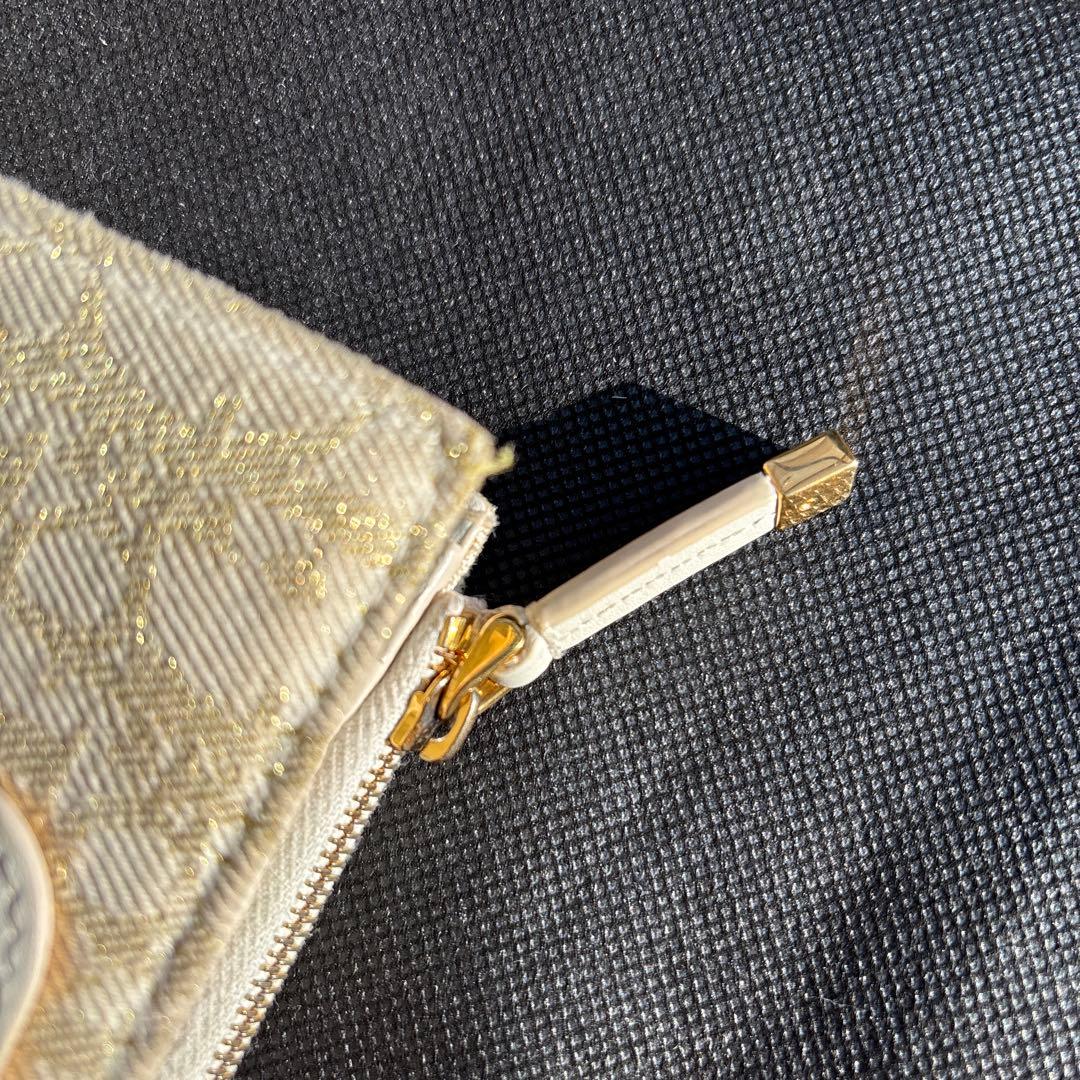 Christian Dior 二つ折り財布 ホワイト